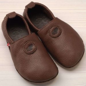 pololo-nos-barefoot-slippers-uni-leather sole-dark brown-frontal
