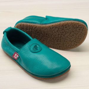pololo-nos-barefoot-street shoe-uni-tpr-sole-turquoise-side