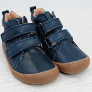 pololo-barefoot-low shoe-eco-blue-frontal