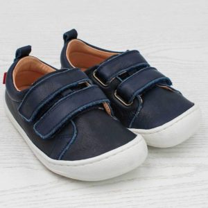 pololo-leather-barefoot-sneaker-blue-frontal